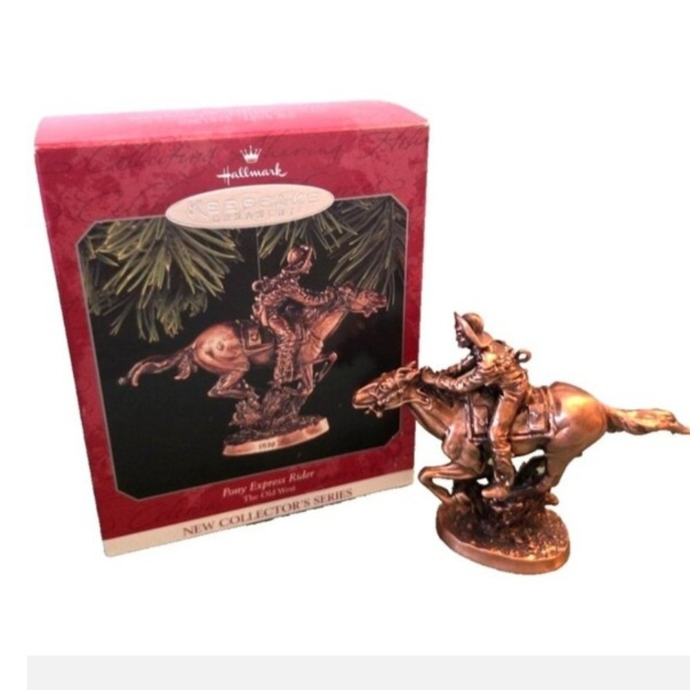 Hallmark Keepsake Ornament 1998 Pony Express Rider The Old West Series QX6323